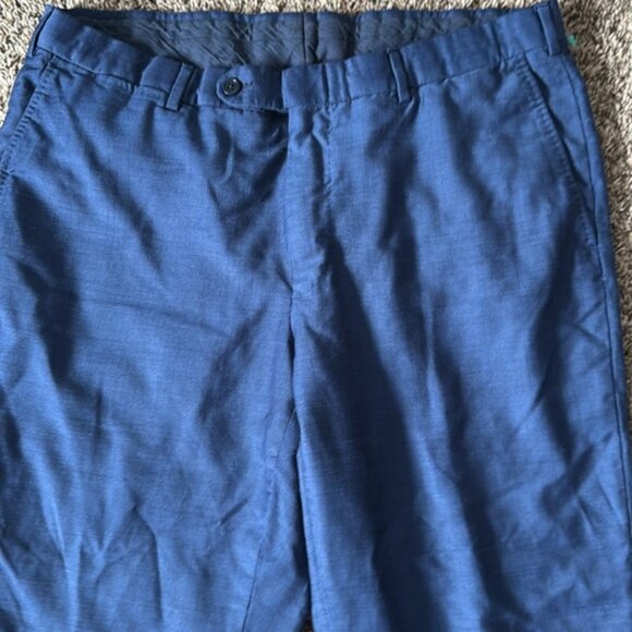 Ermenegildo Zegna 34 x 26 Blue Torino Dress Pants - Picture 3 of 7